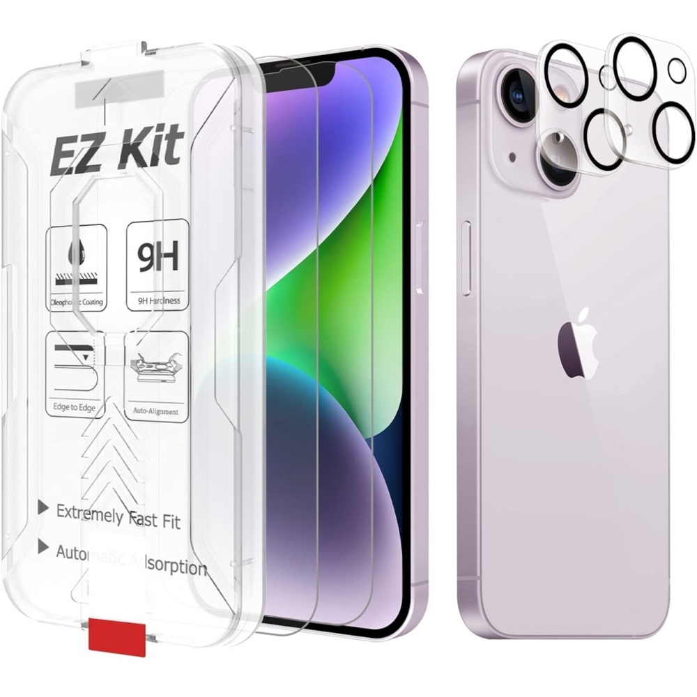 Fabunor Tempered Glass Screen Protector Compatible with iPhone 14 (6.1 inch 2022
